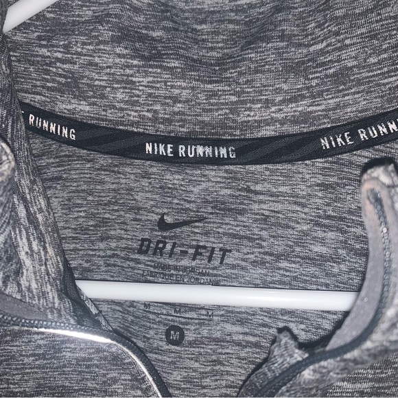 Nike Running 1/4 Zip Jacket Pull-over Gray Size Medium - Picture 6 of 6